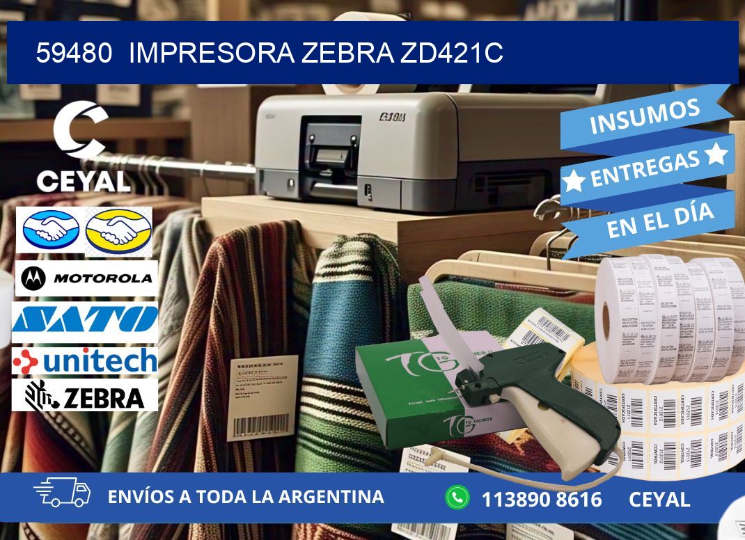 59480  Impresora Zebra zd421c