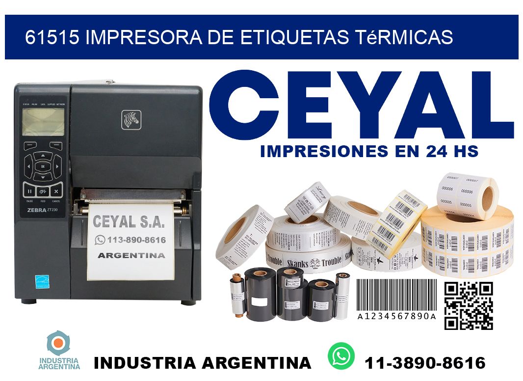 61515 Impresora de etiquetas térmicas