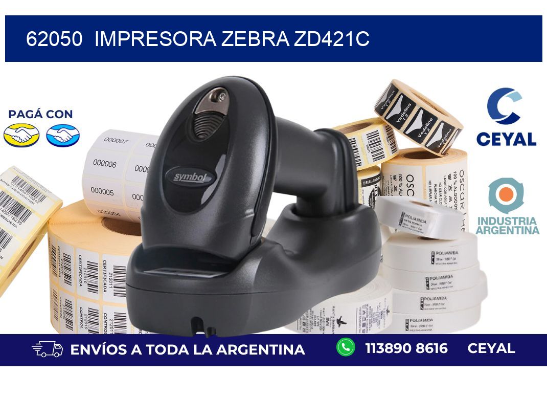 62050  Impresora Zebra zd421c