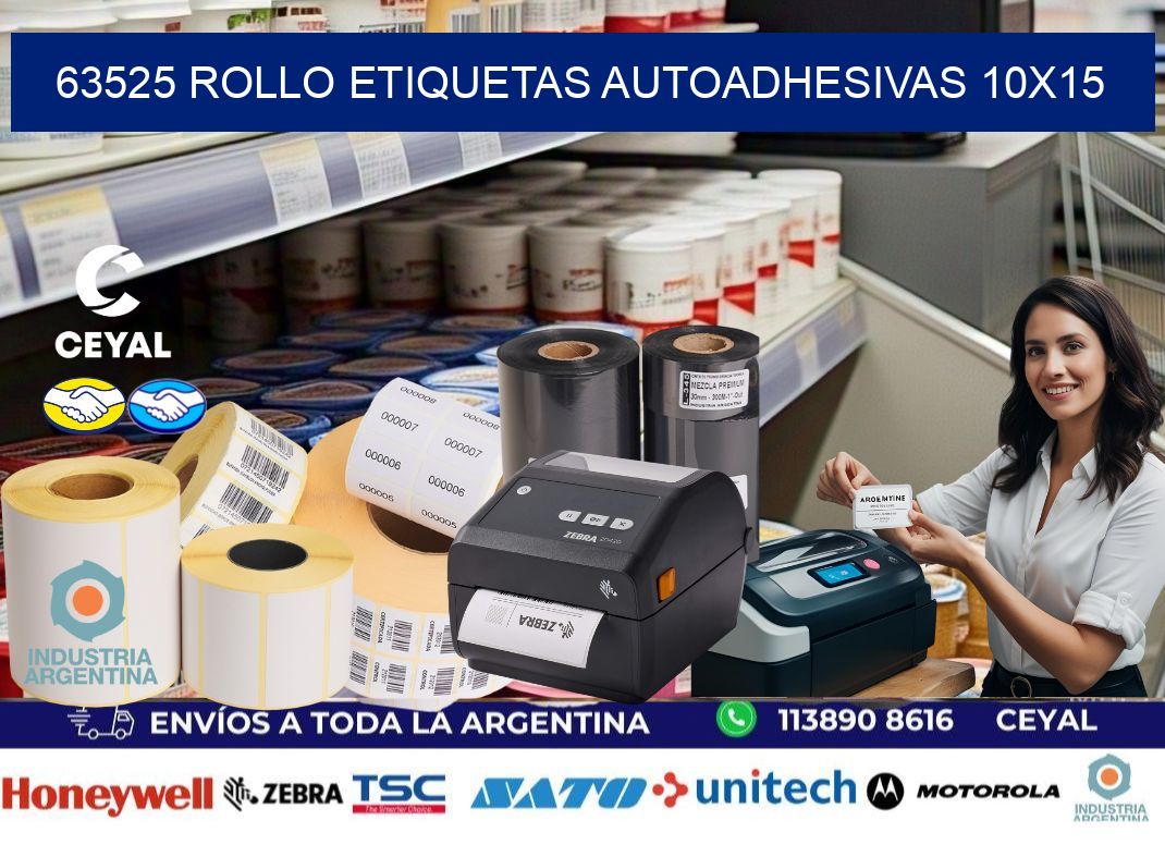 63525 Rollo Etiquetas autoadhesivas 10×15