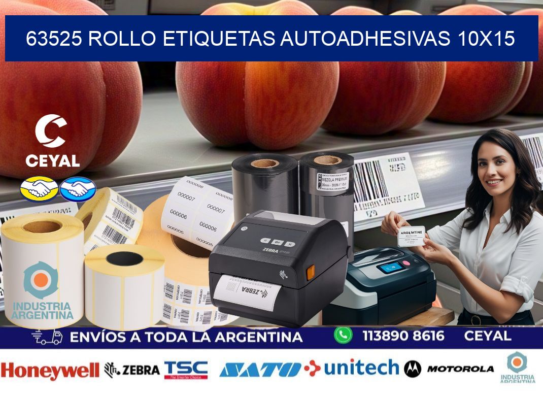 63525 Rollo Etiquetas autoadhesivas 10x15