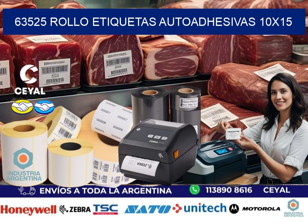 63525 Rollo Etiquetas autoadhesivas 10x15