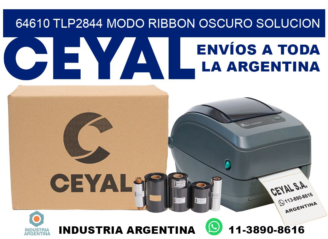 64610 tlp2844 modo ribbon oscuro solucion