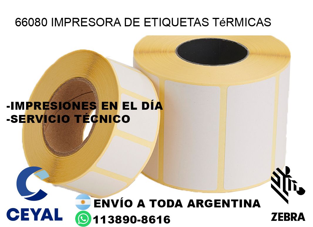 66080 Impresora de etiquetas térmicas