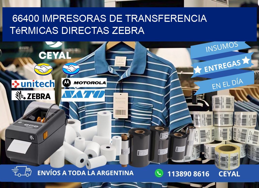 66400 impresoras de Transferencia  térmicas directas zebra