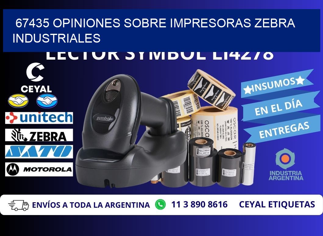 67435 opiniones sobre impresoras zebra industriales