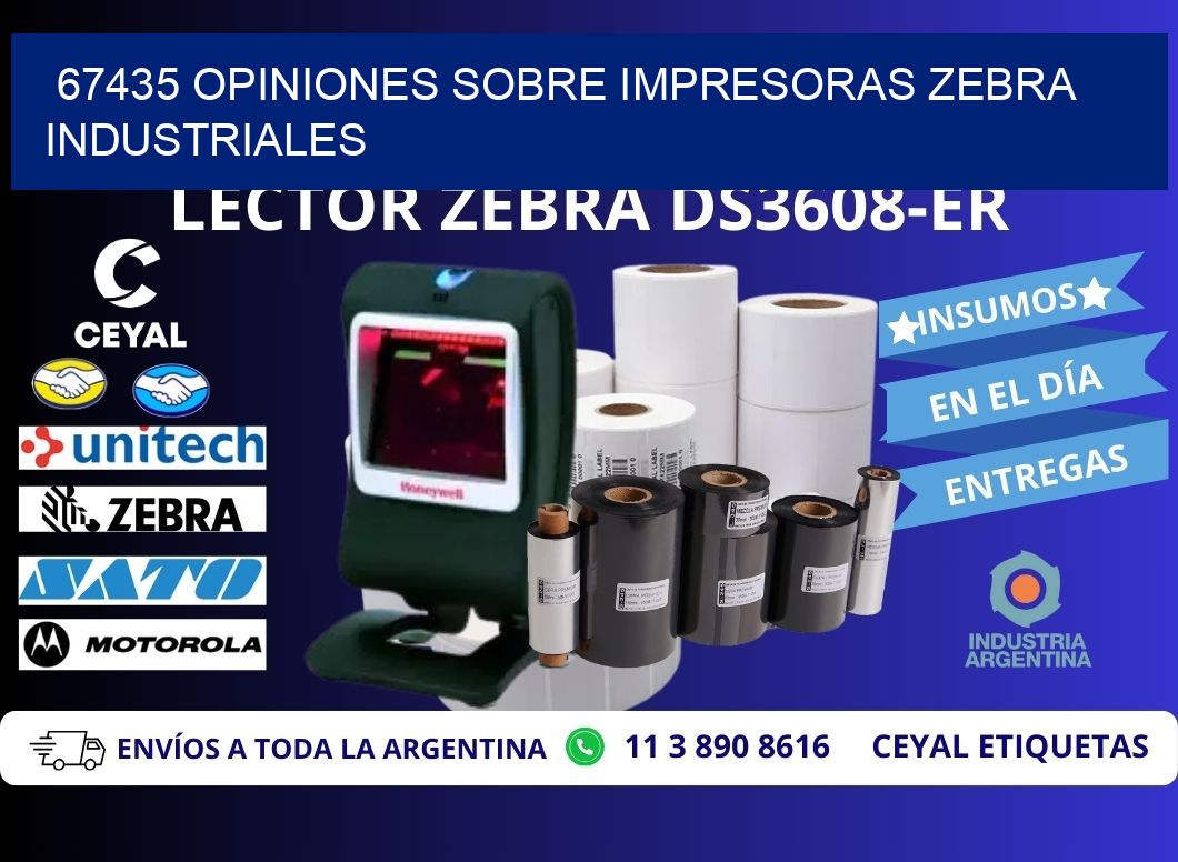 67435 opiniones sobre impresoras zebra industriales
