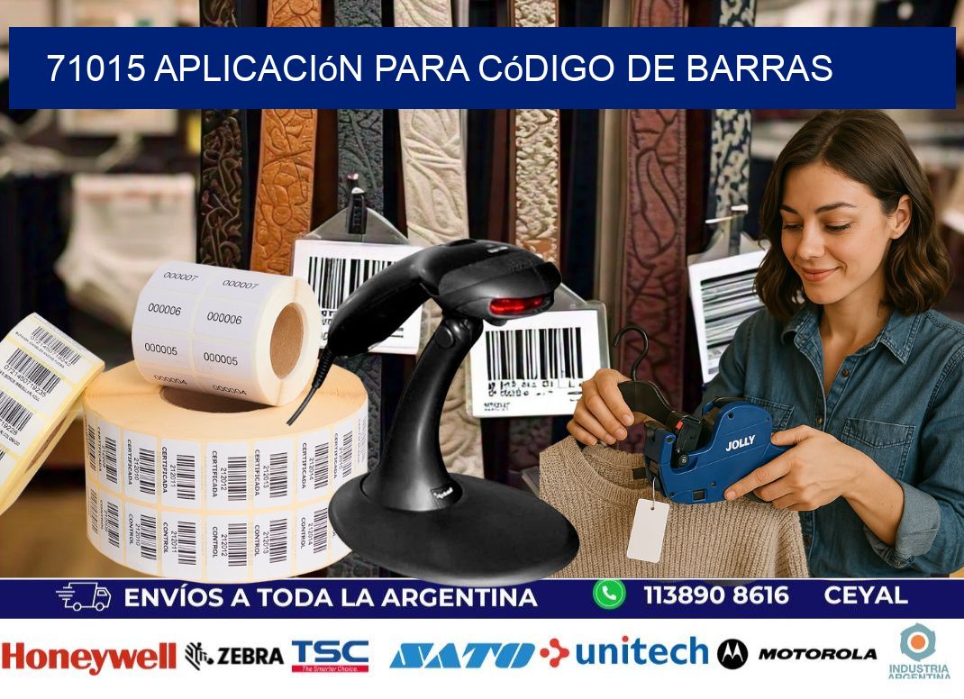 71015 Aplicación para código de barras