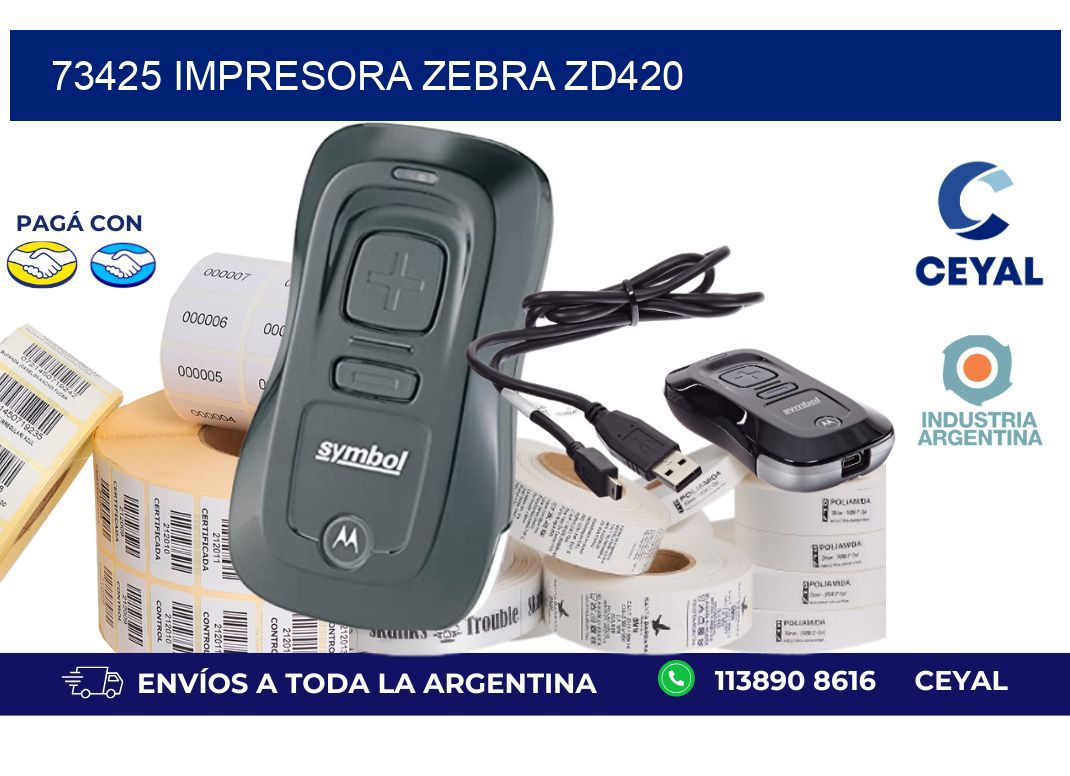 73425 Impresora Zebra ZD420