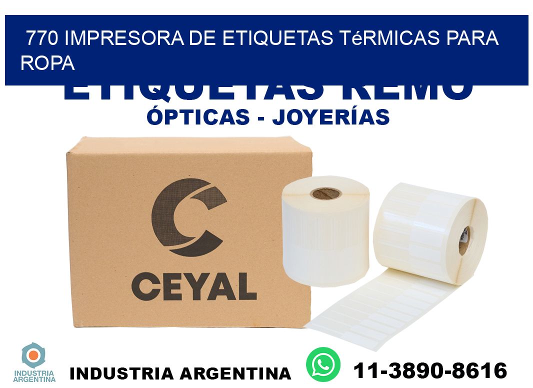 770 impresora de etiquetas térmicas para ropa