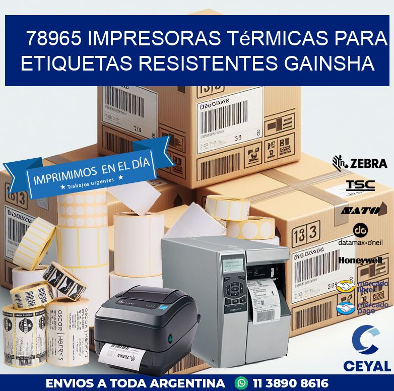 78965 impresoras térmicas para etiquetas resistentes GAINSHA