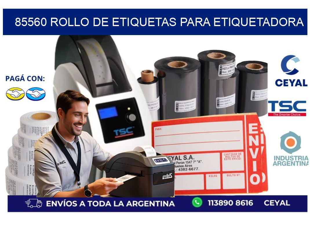 85560 rollo de etiquetas para etiquetadora