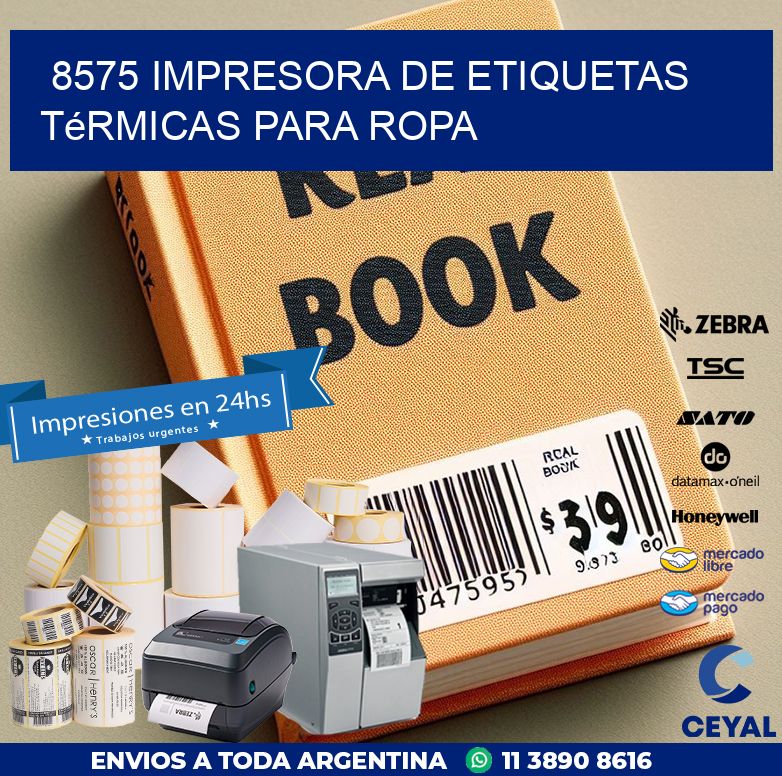 8575 impresora de etiquetas térmicas para ropa