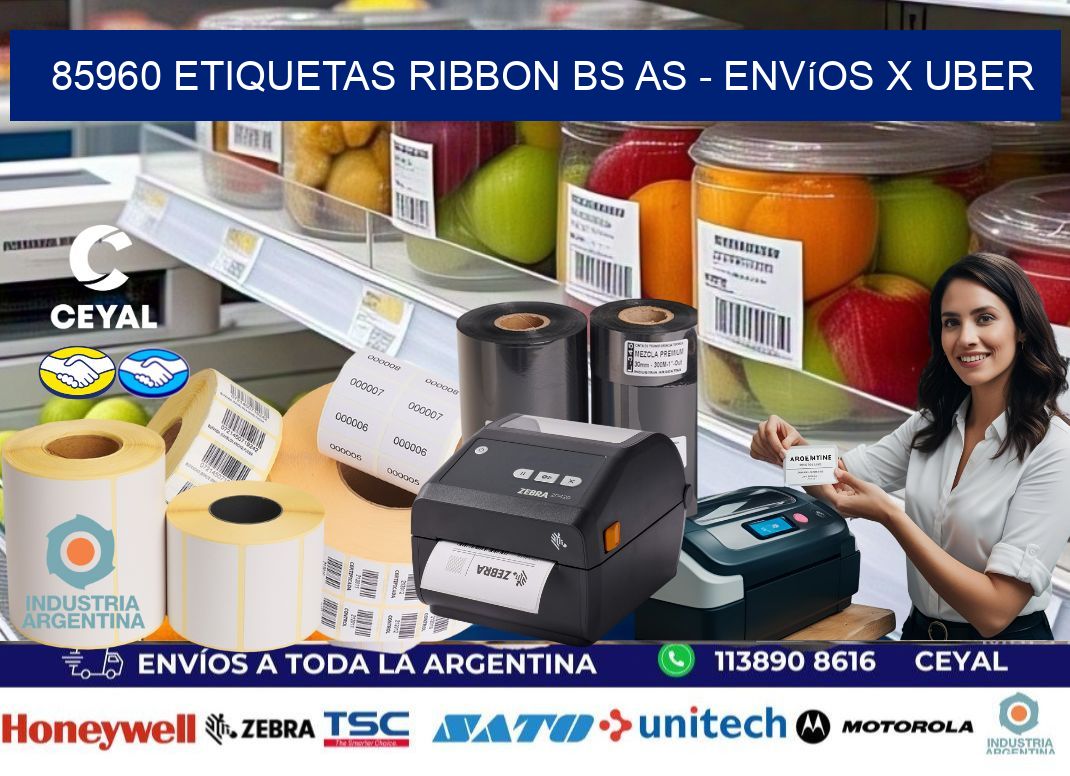 85960 etiquetas ribbon bs as - envíos x uber