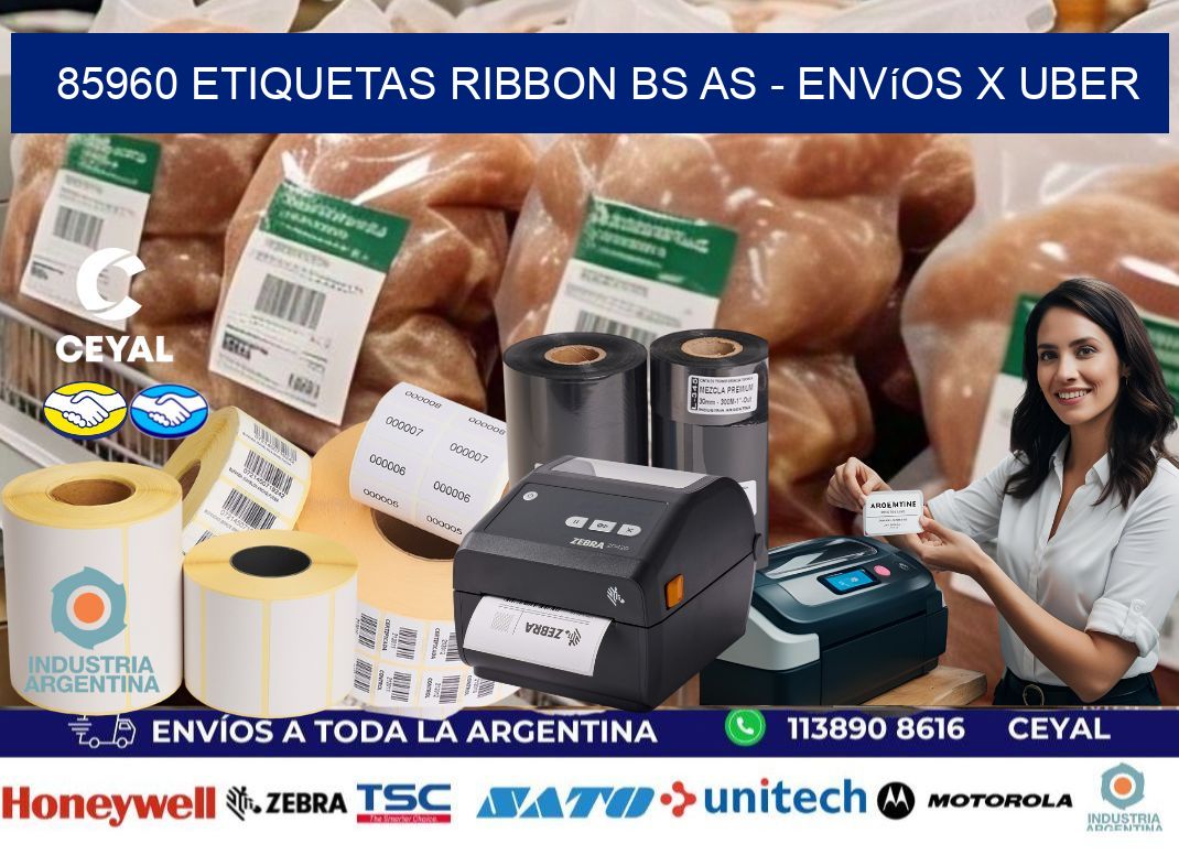 85960 etiquetas ribbon bs as - envíos x uber