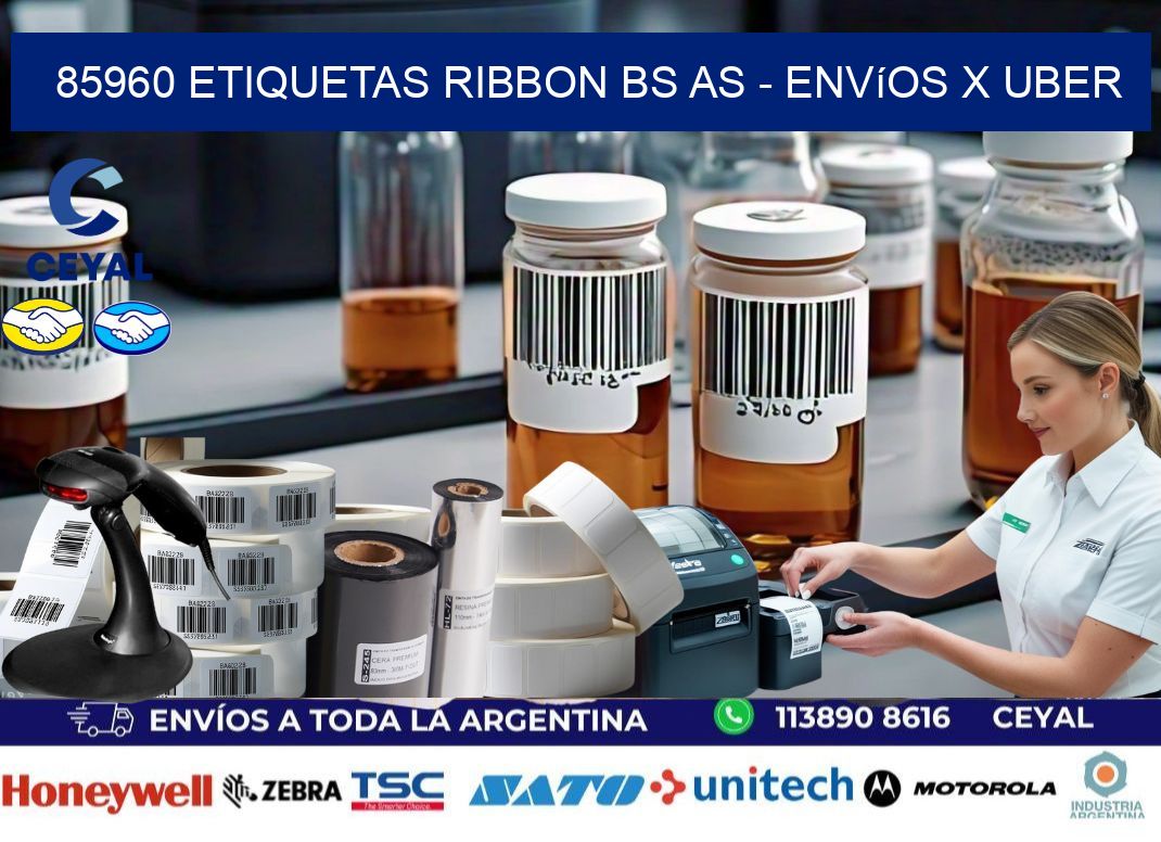 85960 etiquetas ribbon bs as - envíos x uber