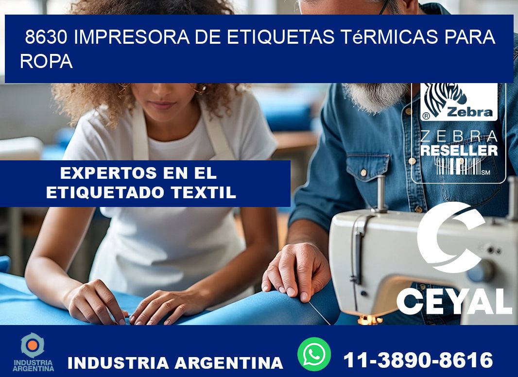 8630 impresora de etiquetas térmicas para ropa