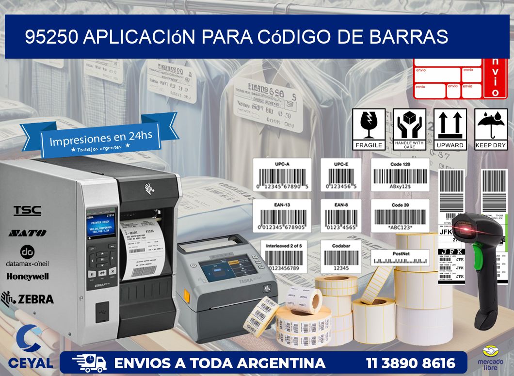 95250 Aplicación para código de barras