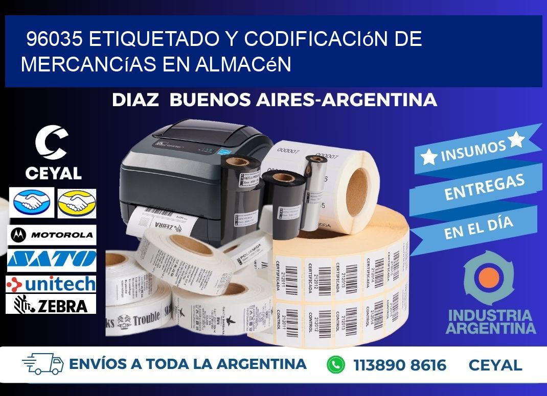 96035 Etiquetado y codificación de mercancías en almacén