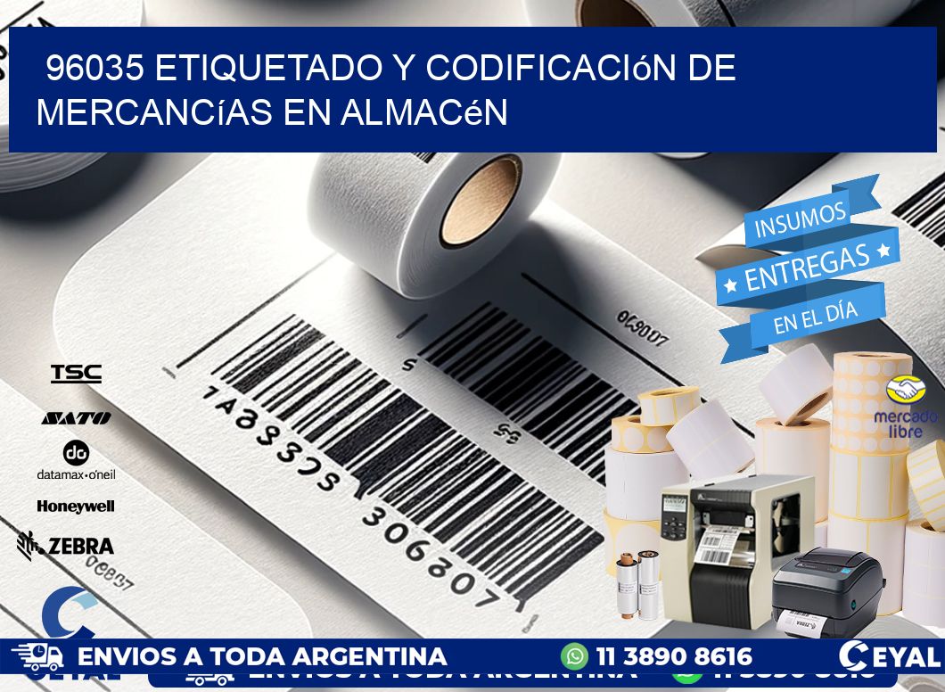 96035 Etiquetado y codificación de mercancías en almacén