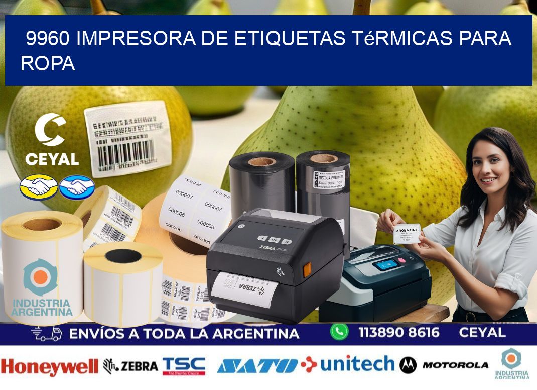 9960 impresora de etiquetas térmicas para ropa