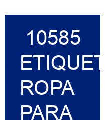 10585 Etiquetas ropa para indumentaria casual