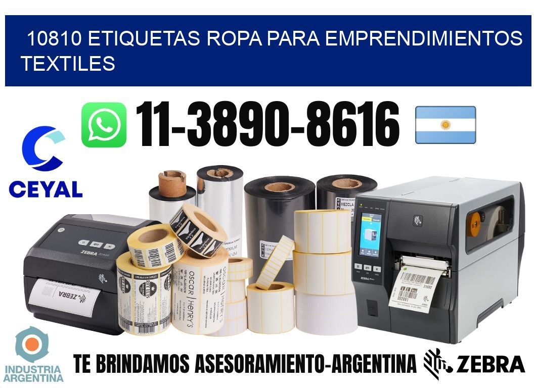 10810 Etiquetas ropa para emprendimientos textiles