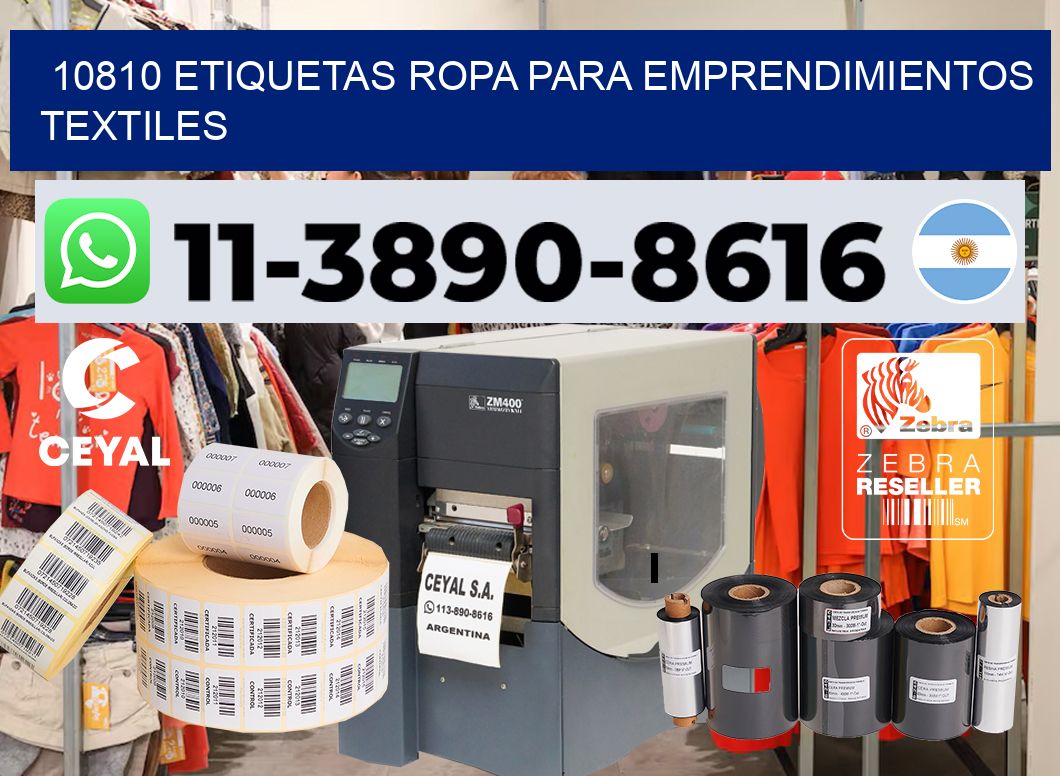 10810 Etiquetas ropa para emprendimientos textiles