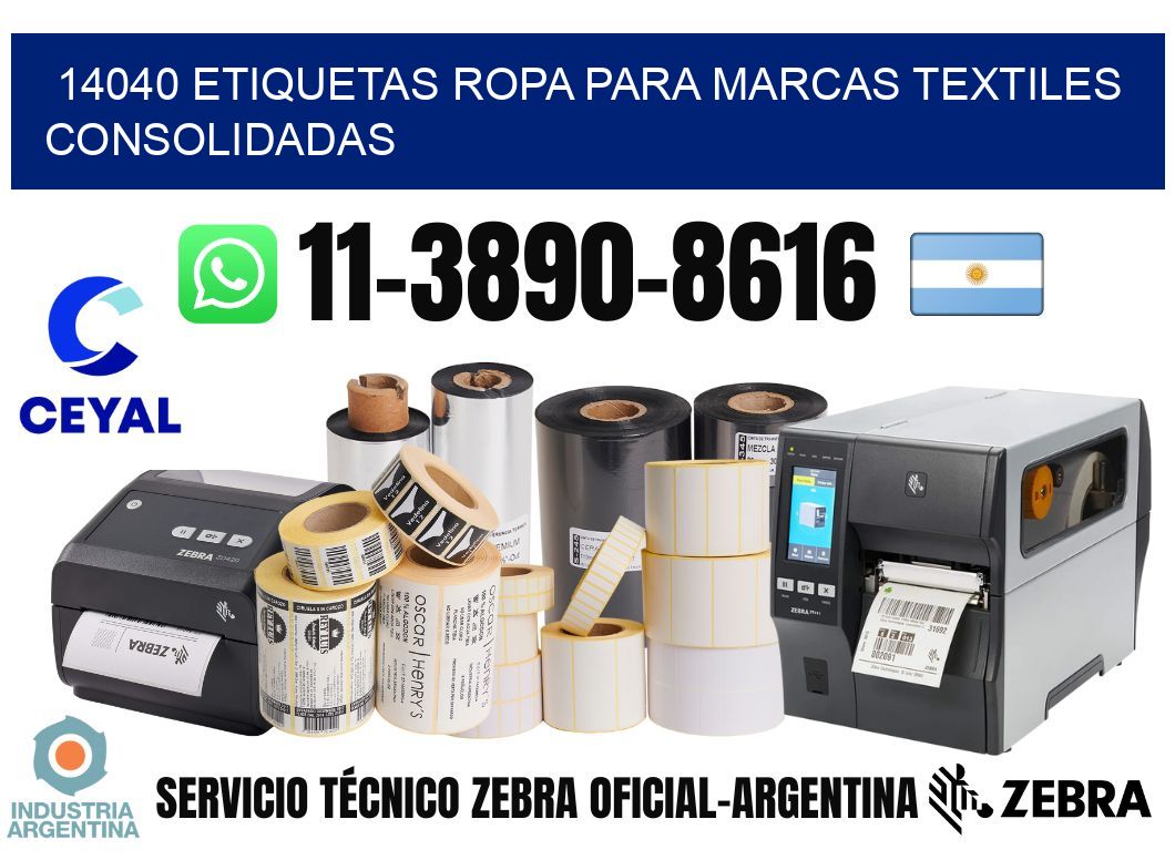 14040 Etiquetas ropa para marcas textiles consolidadas