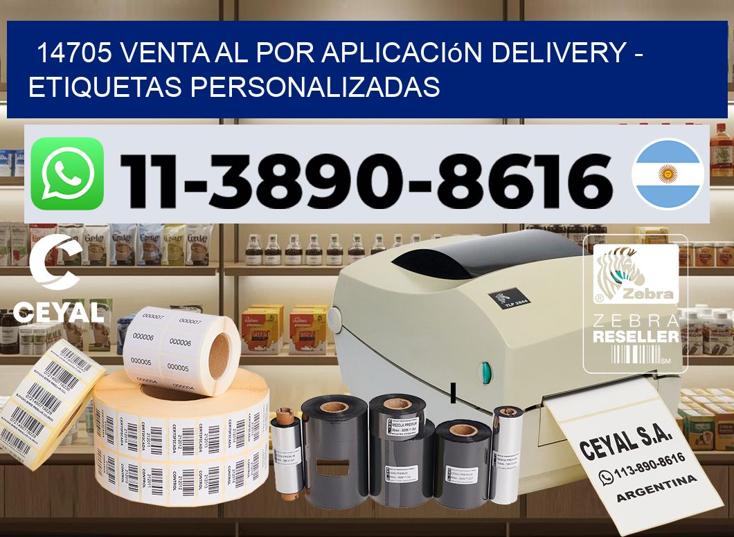 14705 Venta al Por Aplicación delivery – Etiquetas Personalizadas