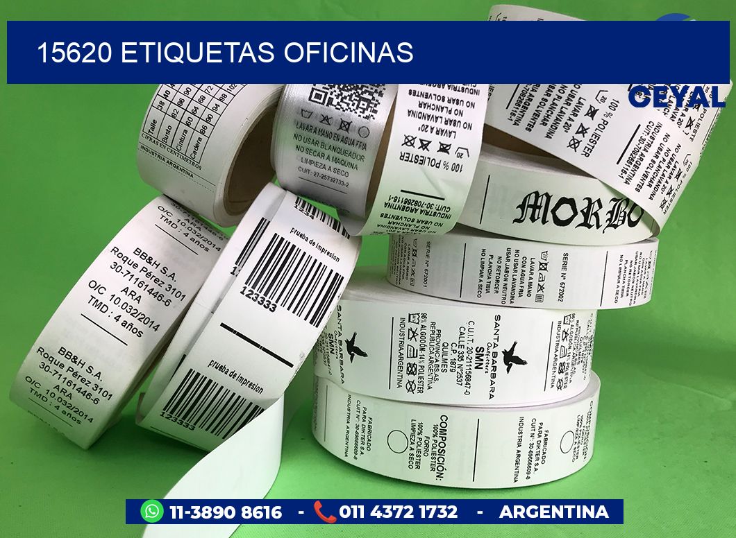 15620 etiquetas oficinas