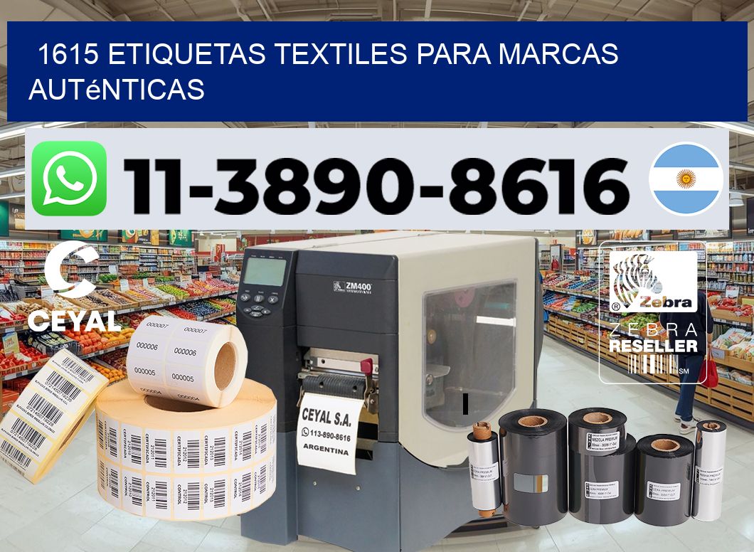 1615 Etiquetas textiles para marcas auténticas