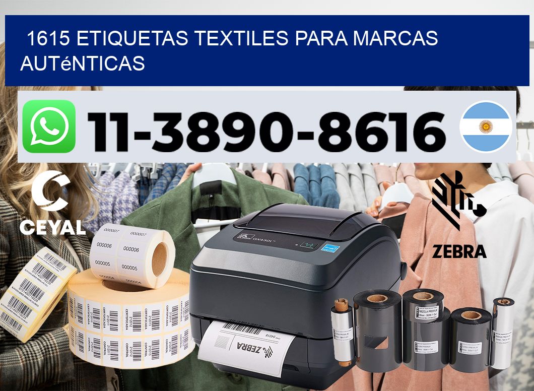 1615 Etiquetas textiles para marcas auténticas