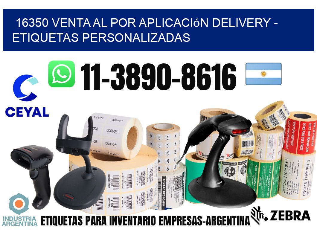 16350 Venta al Por Aplicación delivery - Etiquetas Personalizadas