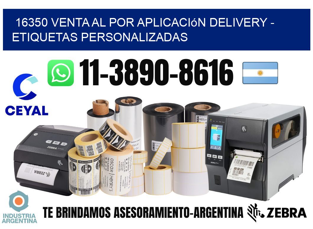 16350 Venta al Por Aplicación delivery - Etiquetas Personalizadas