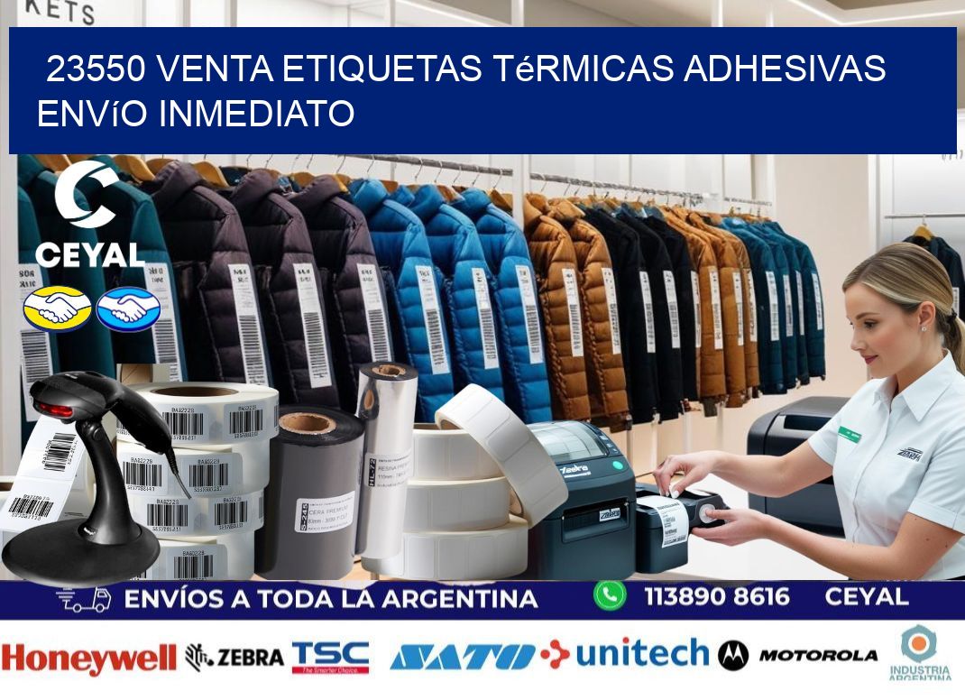 23550 venta etiquetas térmicas adhesivas envío inmediato