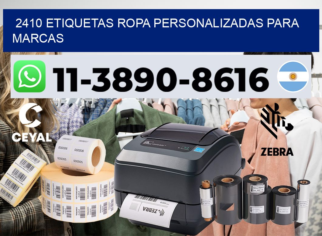 2410 Etiquetas ropa personalizadas para marcas
