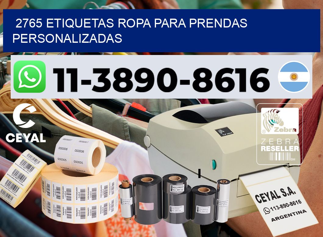 2765 Etiquetas ropa para prendas personalizadas