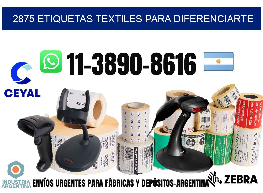 2875 Etiquetas textiles para diferenciarte