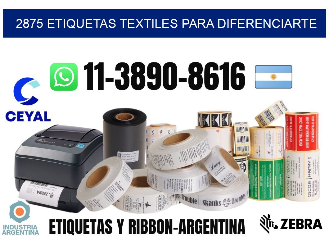 2875 Etiquetas textiles para diferenciarte