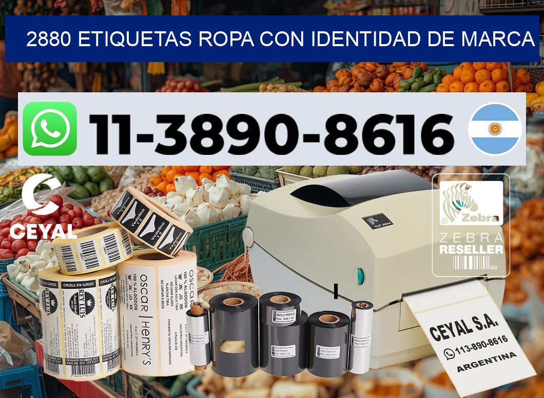 2880 Etiquetas ropa con identidad de marca
