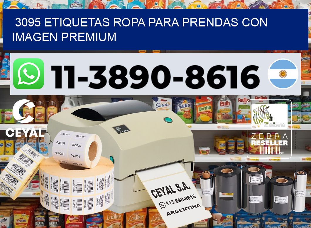 3095 Etiquetas ropa para prendas con imagen premium