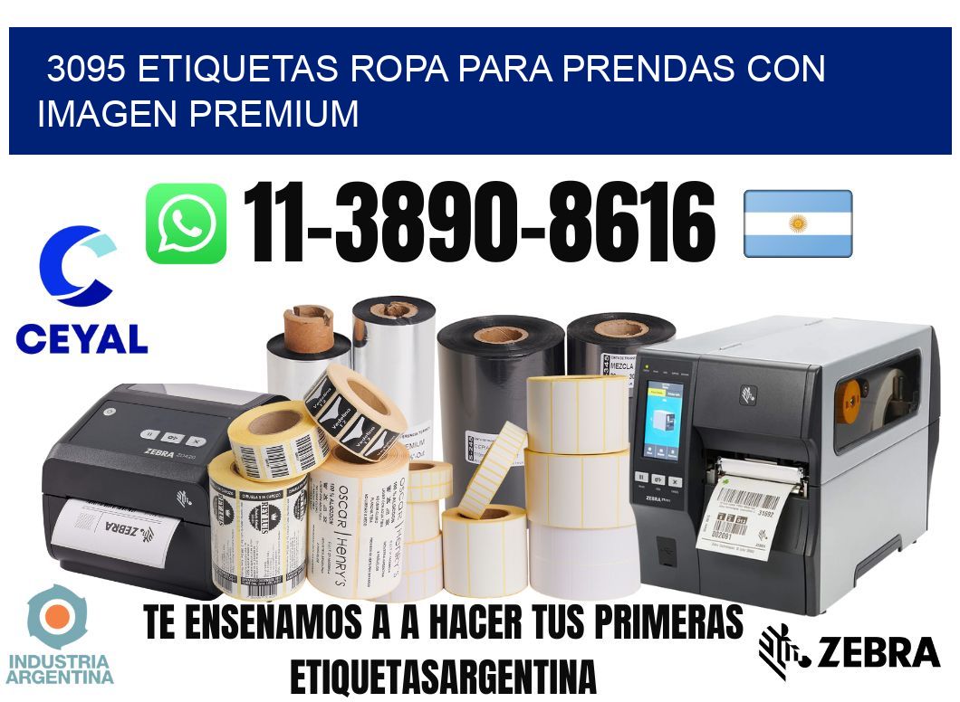 3095 Etiquetas ropa para prendas con imagen premium