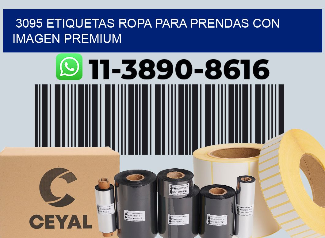 3095 Etiquetas ropa para prendas con imagen premium