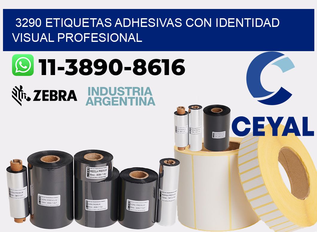 3290 Etiquetas adhesivas con identidad visual profesional