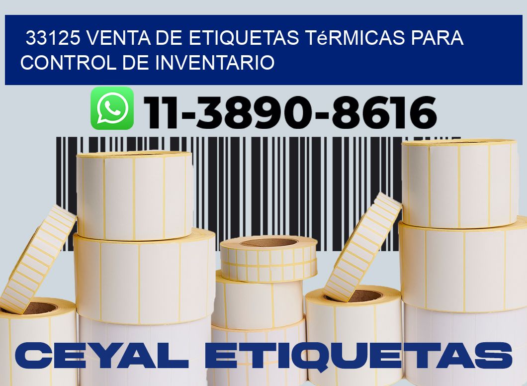 33125 venta de etiquetas térmicas para control de inventario