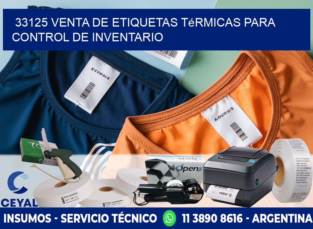 33125 venta de etiquetas térmicas para control de inventario