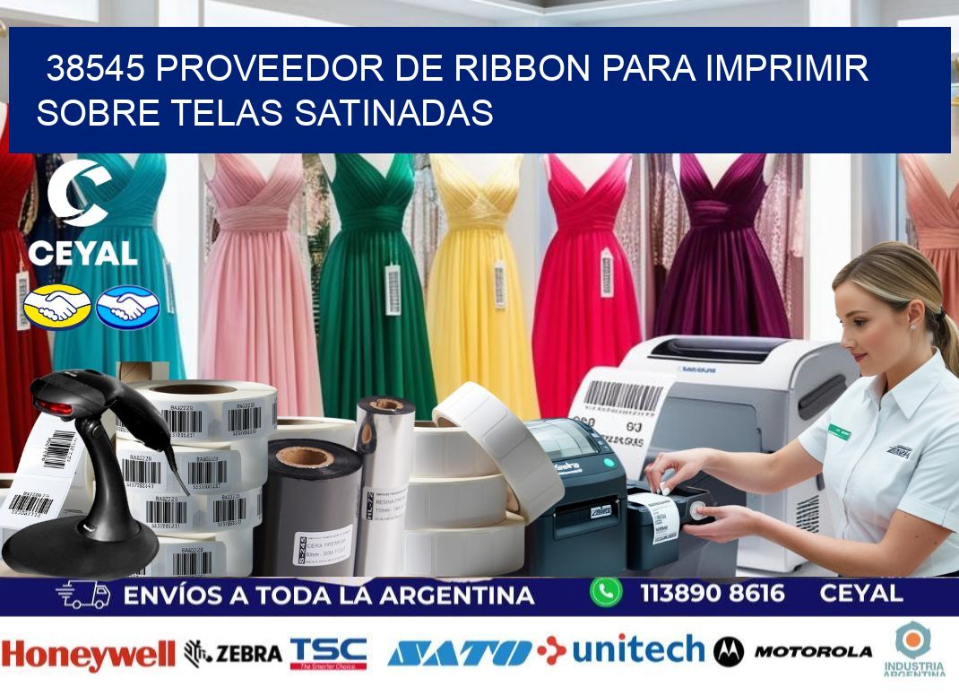 38545 proveedor de ribbon para imprimir sobre telas satinadas