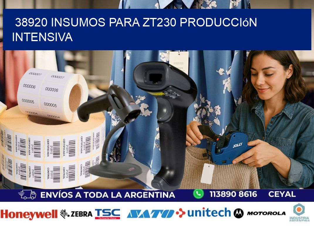 38920 insumos para zt230 producción intensiva