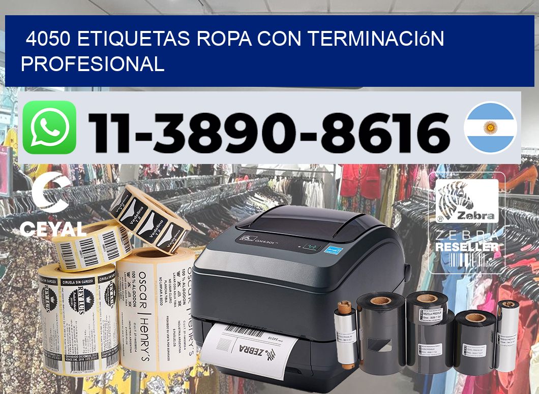 4050 Etiquetas ropa con terminación profesional